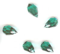 5 10x6mm Preciosa Emerald Tear Drops